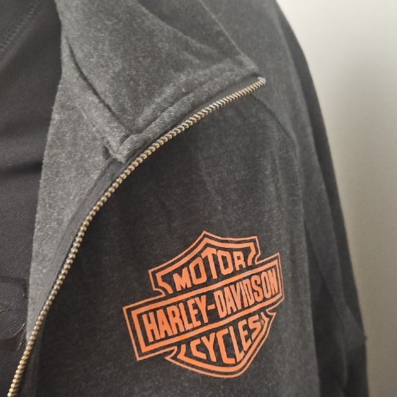 Harley-Davidson Charcoal Gray Quarter-Zip Pullover - Picture 10 of 14